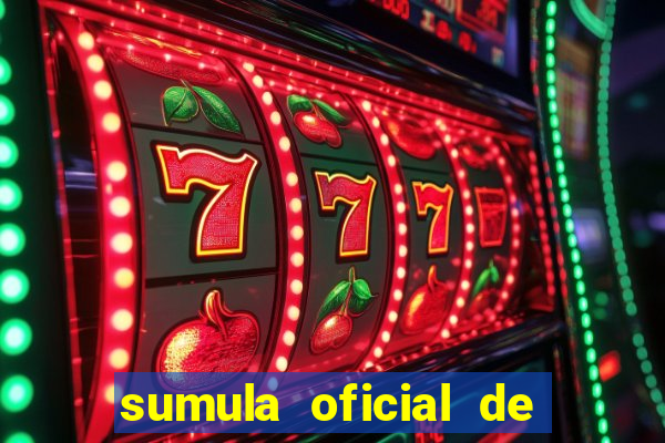 sumula oficial de futebol 7 society excel