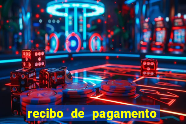 recibo de pagamento modelo word