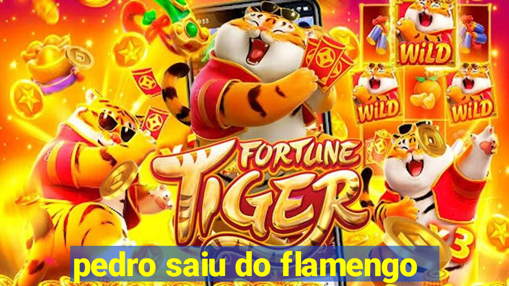 pedro saiu do flamengo