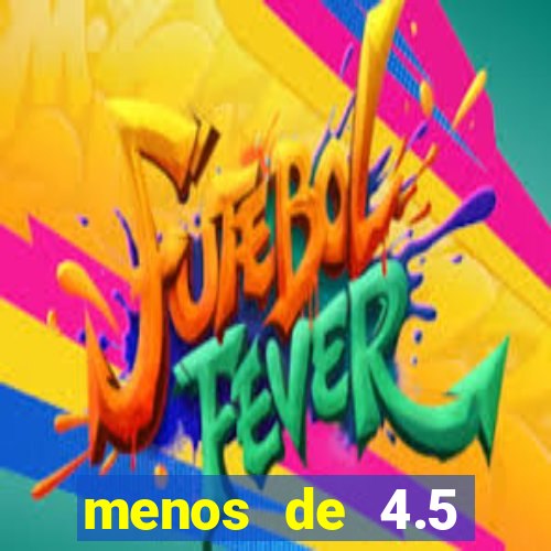 menos de 4.5 escanteios o que significa