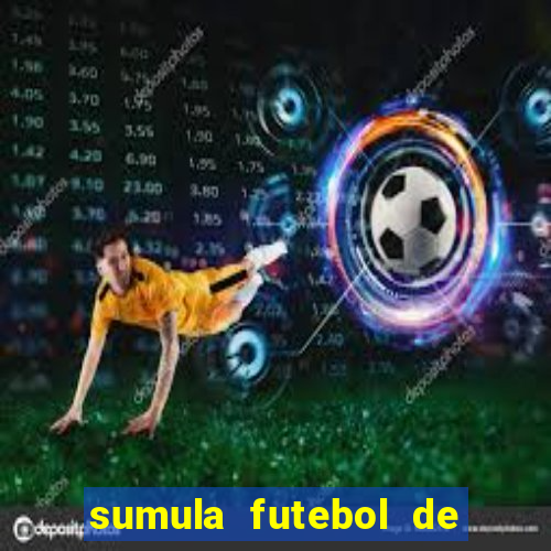 sumula futebol de campo word