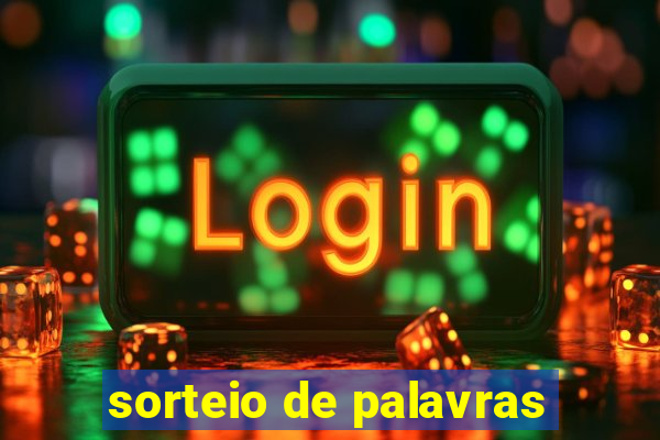 sorteio de palavras