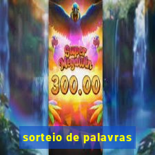 sorteio de palavras