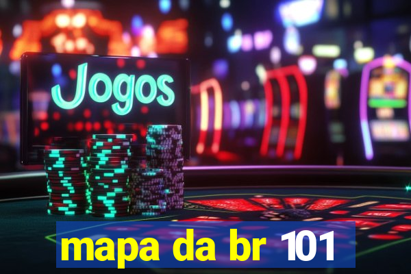 mapa da br 101
