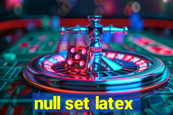 null set latex