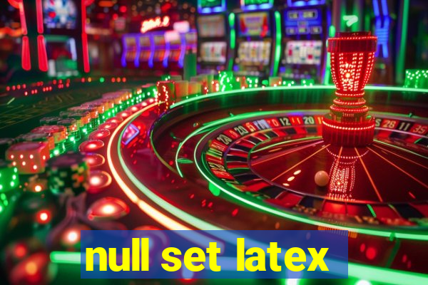 null set latex