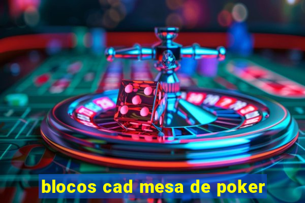 blocos cad mesa de poker