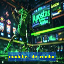 modelos de recibo de pagamento word