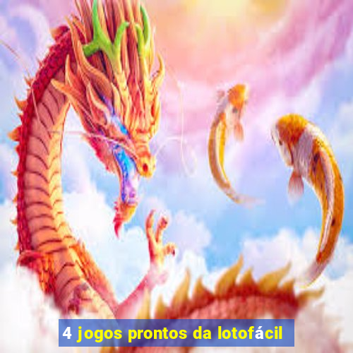 4 jogos prontos da lotofácil