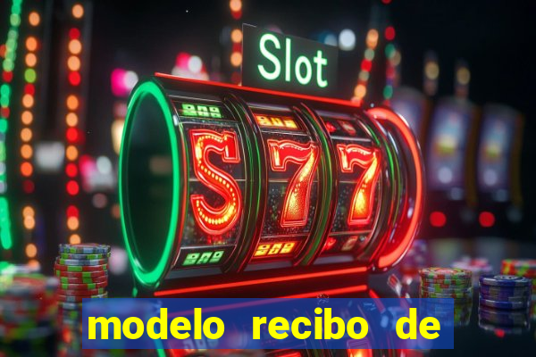 modelo recibo de pagamento word