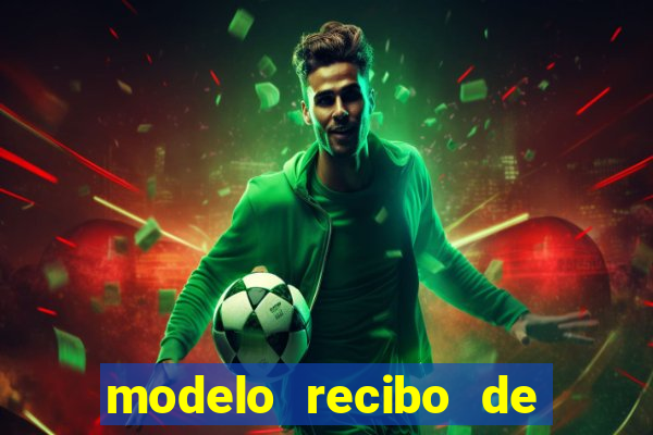 modelo recibo de pagamento word