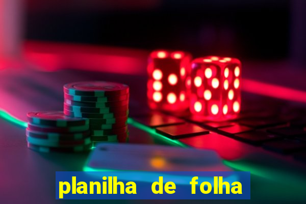 planilha de folha de pagamento