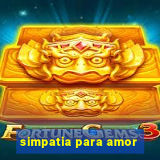 simpatia para amor