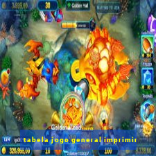 tabela jogo general imprimir