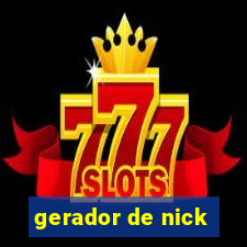gerador de nick