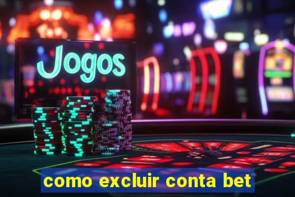 como excluir conta bet