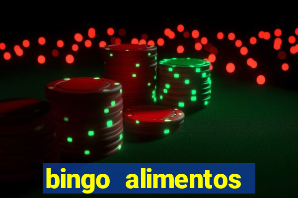 bingo alimentos para imprimir