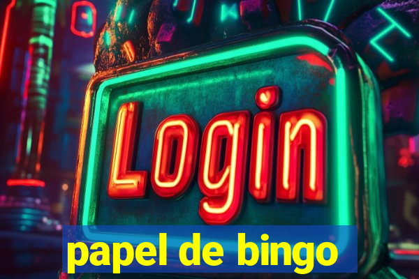 papel de bingo