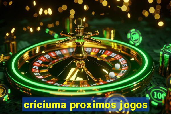 criciuma proximos jogos