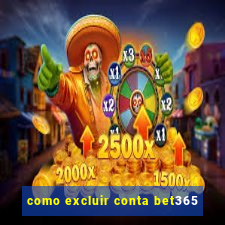 como excluir conta bet365