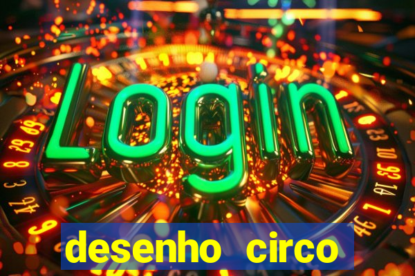 desenho circo digital para colorir