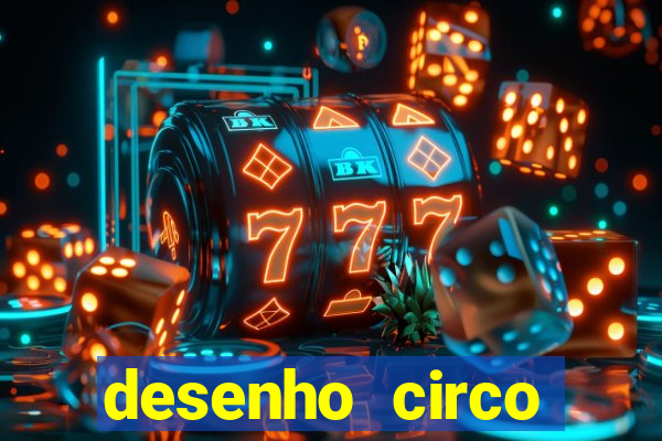 desenho circo digital para colorir