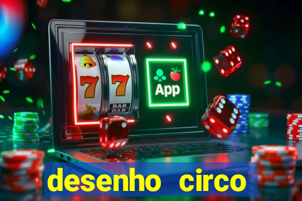 desenho circo digital para colorir