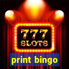 print bingo