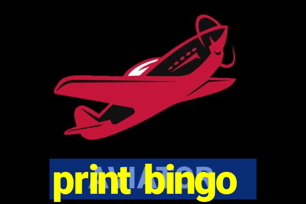 print bingo
