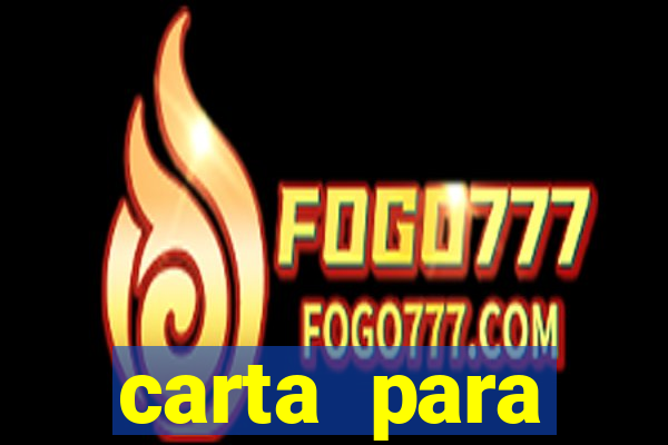 carta para encontrista homem