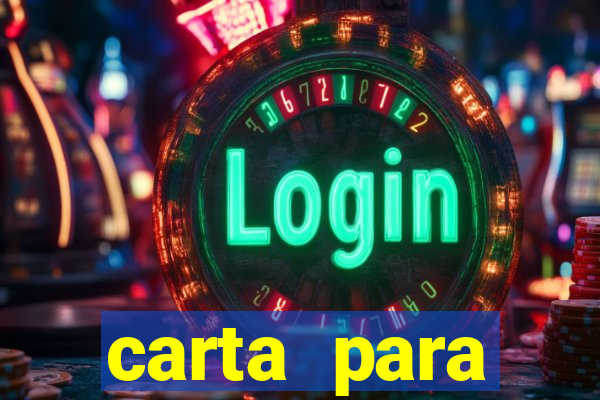 carta para encontrista homem