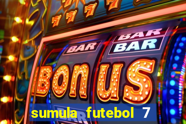 sumula futebol 7 society excel