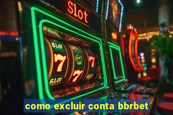 como excluir conta bbrbet