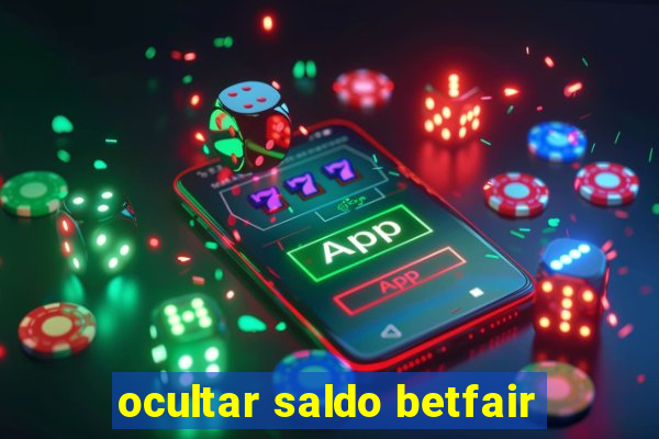 ocultar saldo betfair
