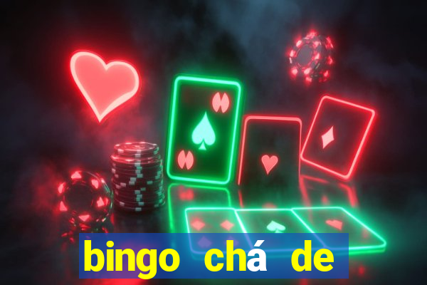 bingo chá de bebê excel
