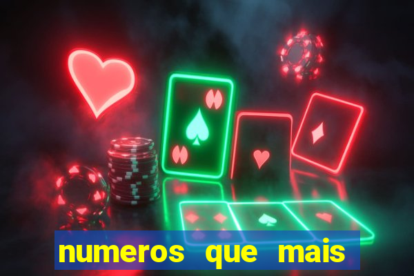 numeros que mais saem no minas cap