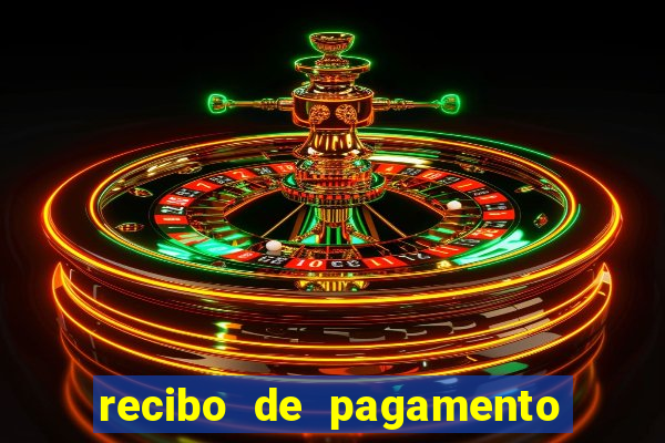 recibo de pagamento em word