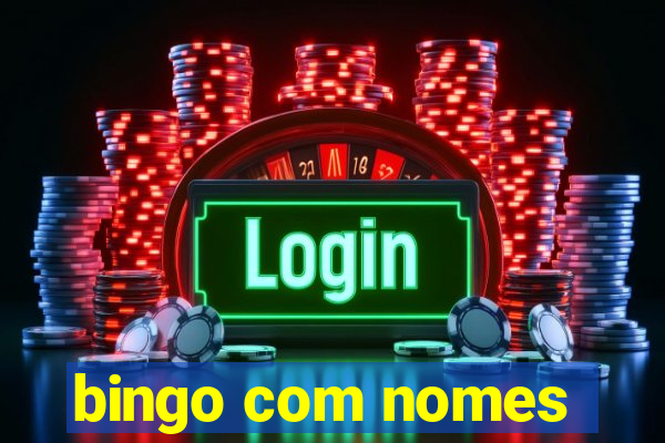bingo com nomes