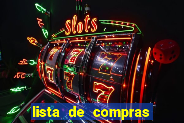 lista de compras para casa nova