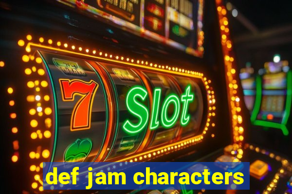 def jam characters