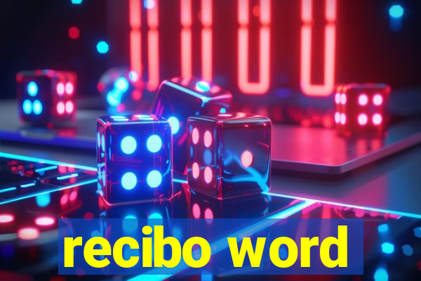 recibo word