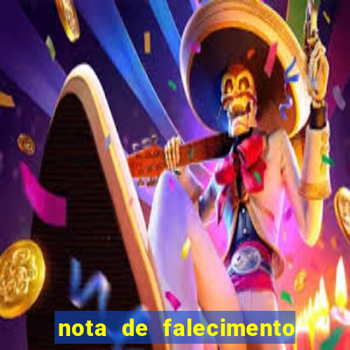 nota de falecimento em campos altos hoje