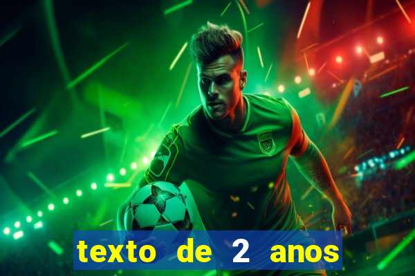 texto de 2 anos de namoro