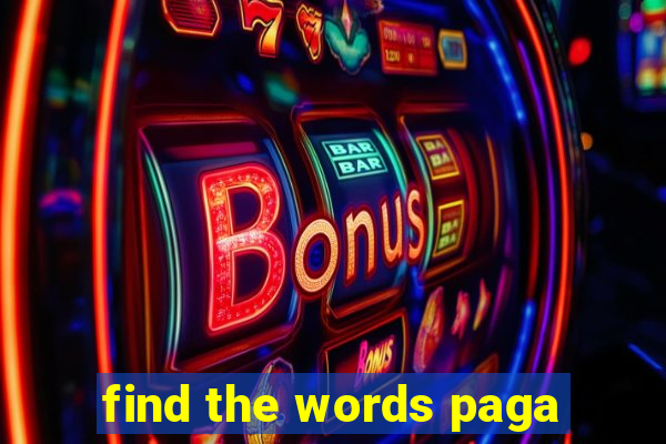 find the words paga