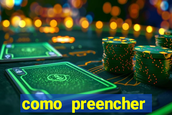 como preencher recibo de pagamento