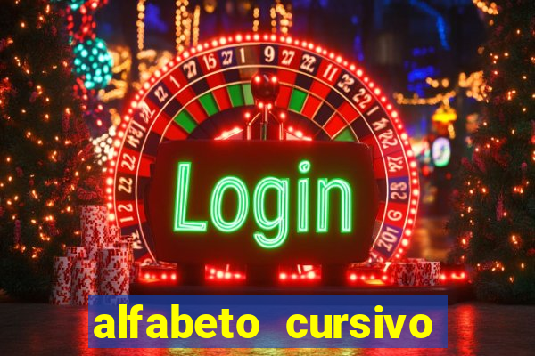 alfabeto cursivo pontilhado para imprimir pdf