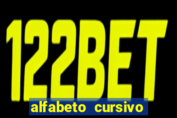alfabeto cursivo pontilhado para imprimir pdf