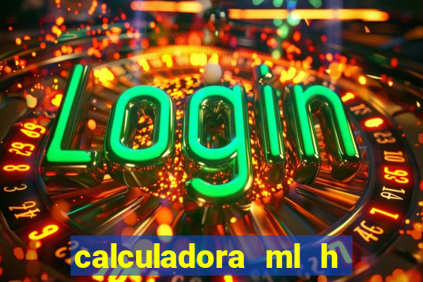calculadora ml h para mcg kg min