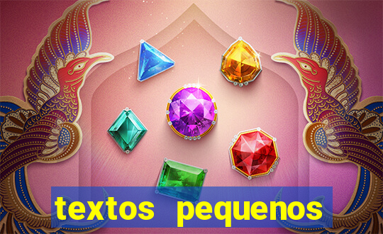 textos pequenos para alfabetizar