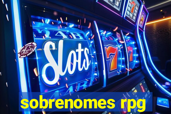 sobrenomes rpg